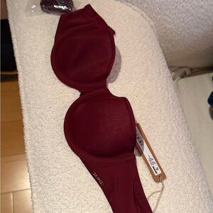 SKIMS Burgundy Bra